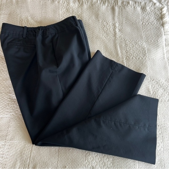 Talbots Heritage Pants Navy Blue Straight Leg Stretch Plus size 16 W Petite - Picture 9 of 16